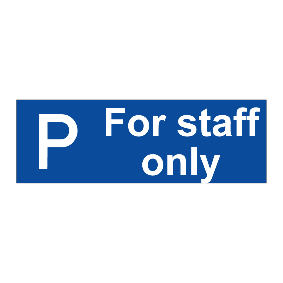 For staff only