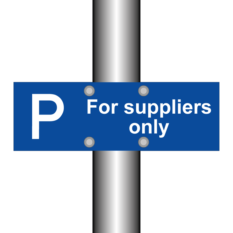 For suppliers only
