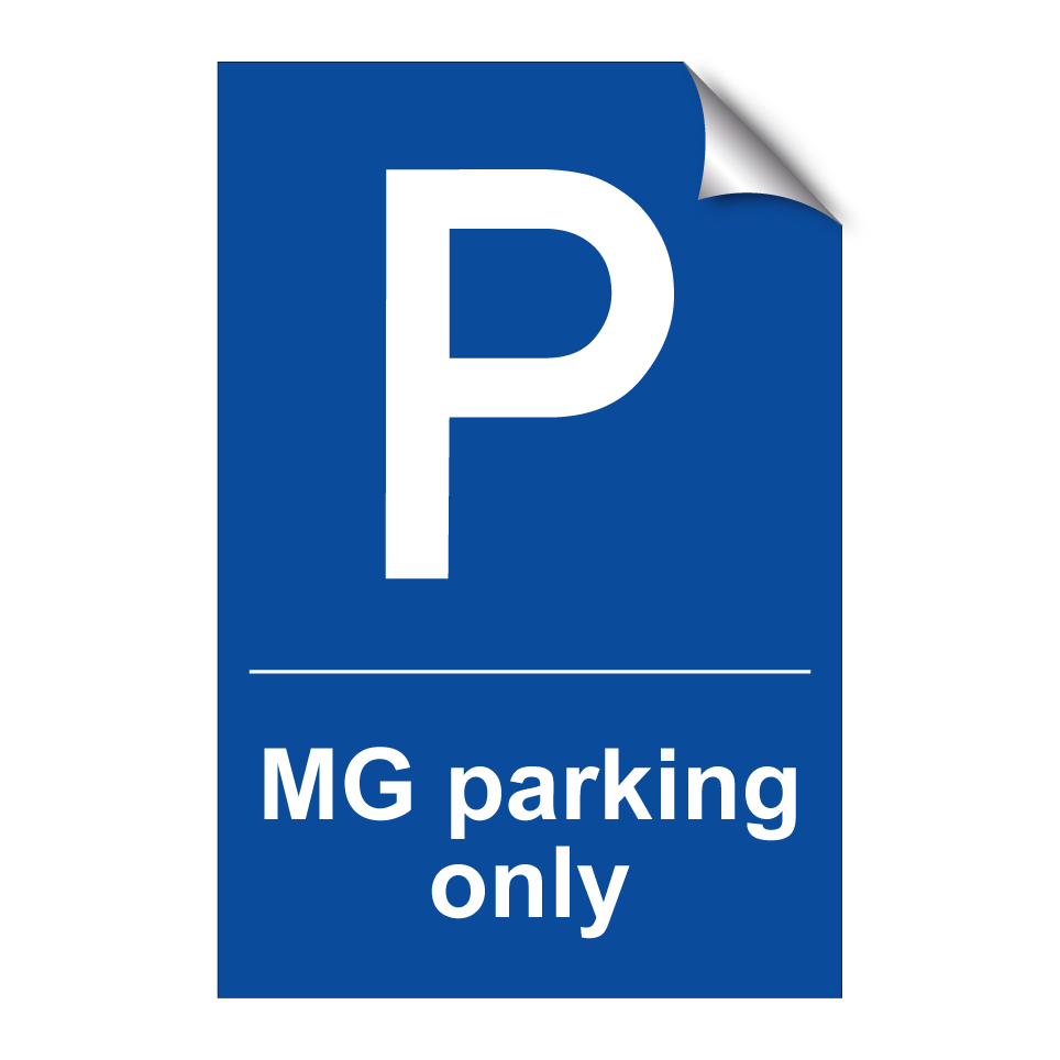 MG parking only