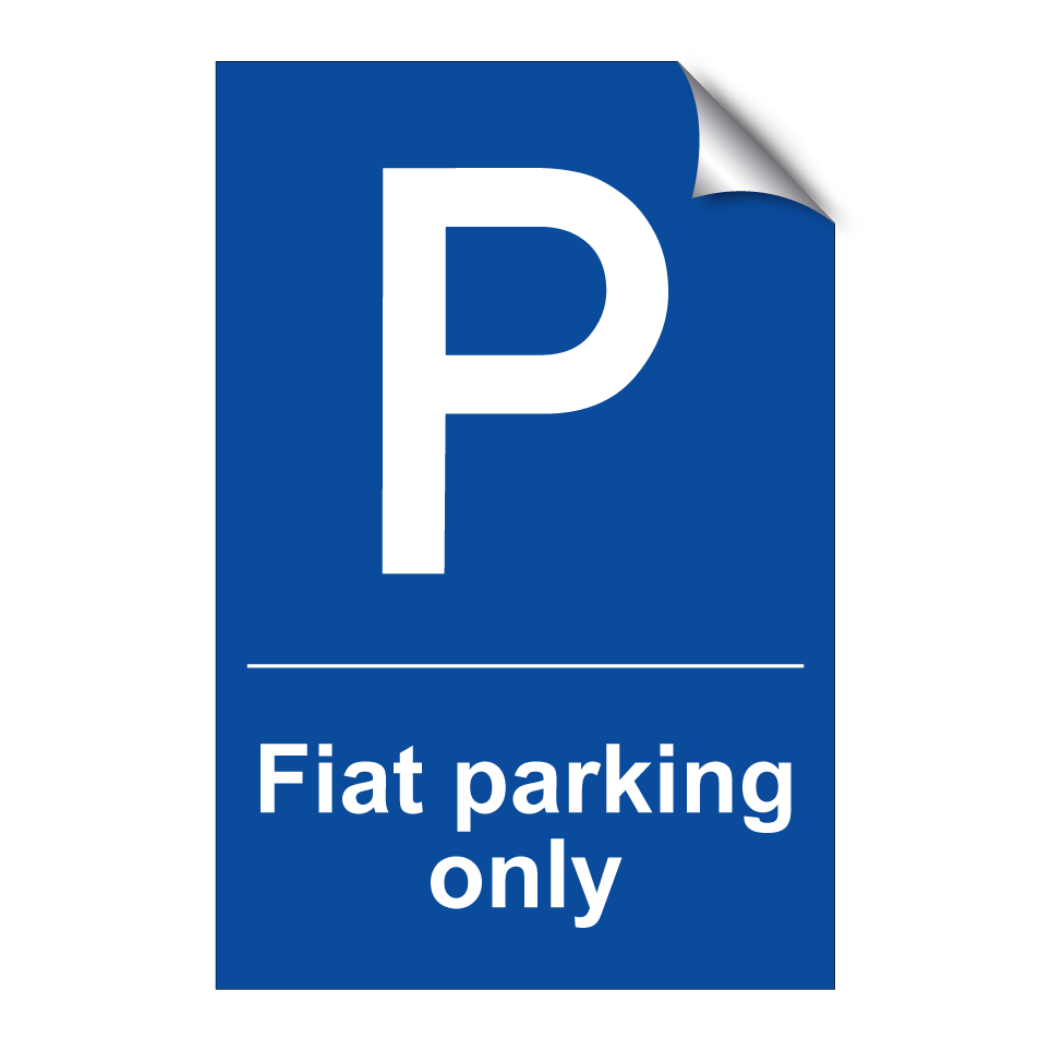 Fiat parking only