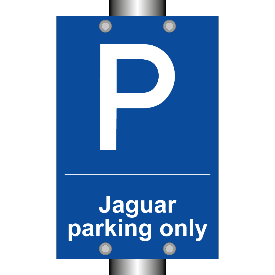 Jaguar parking only