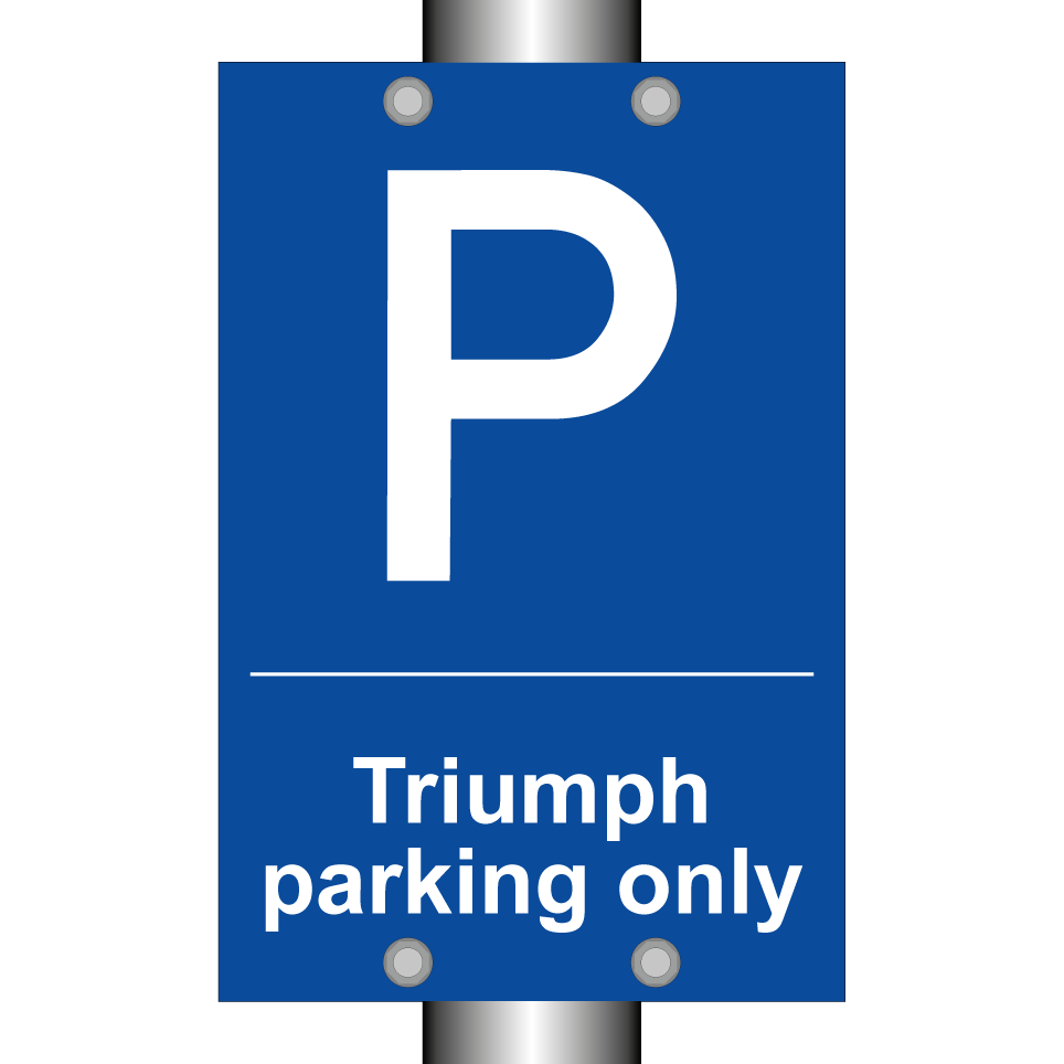 Triumph parking only