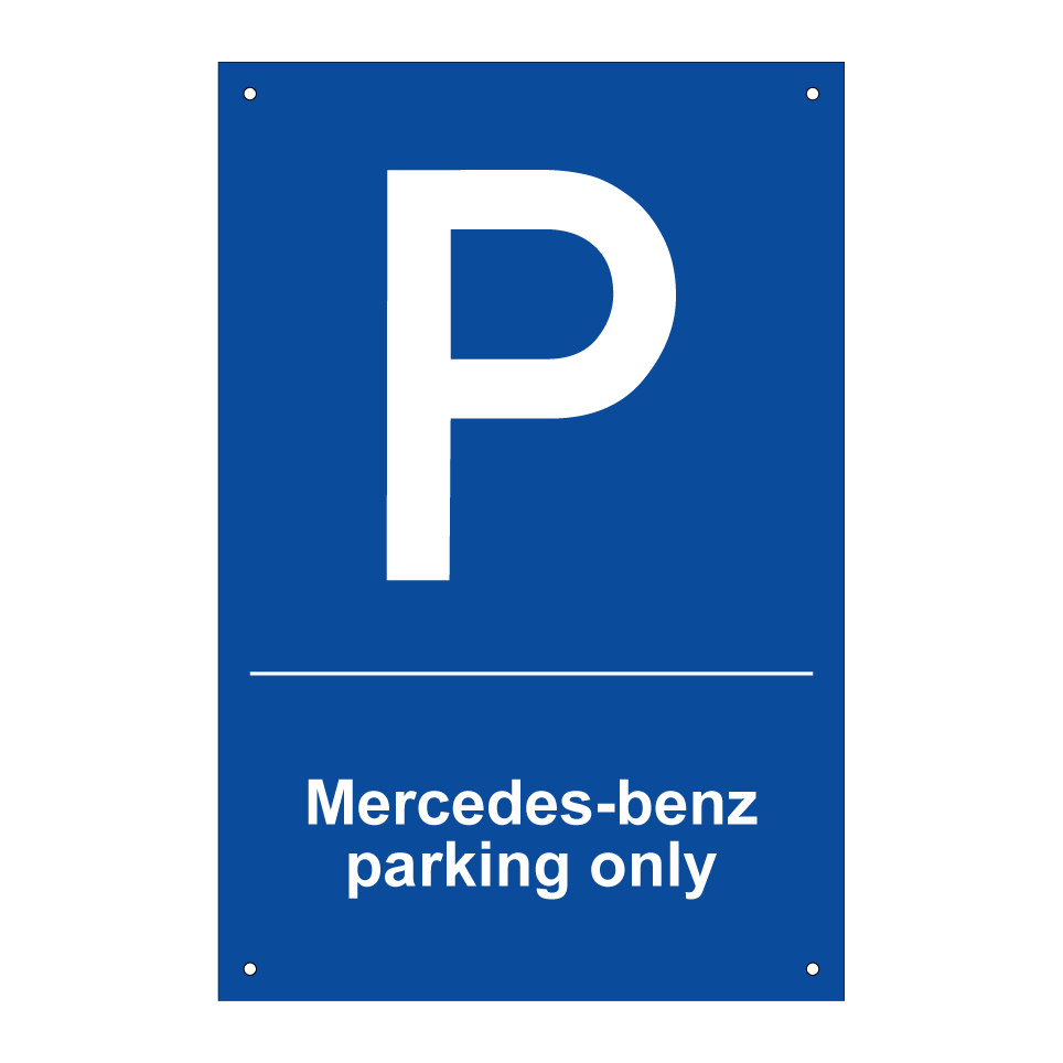 Mercedes-benz parking only