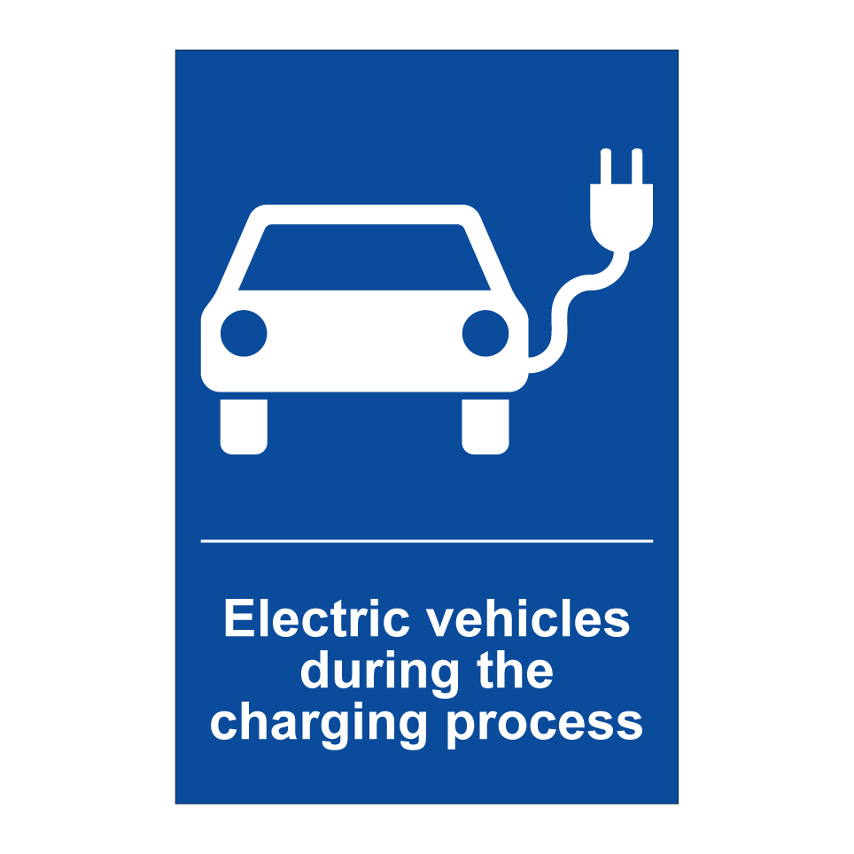 Electric vehicles during the charging process
