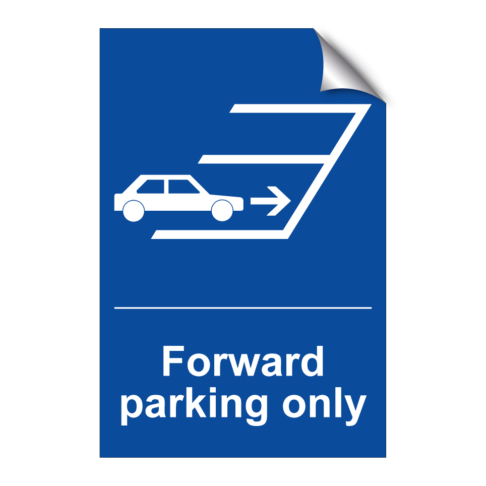 Forward parking only
