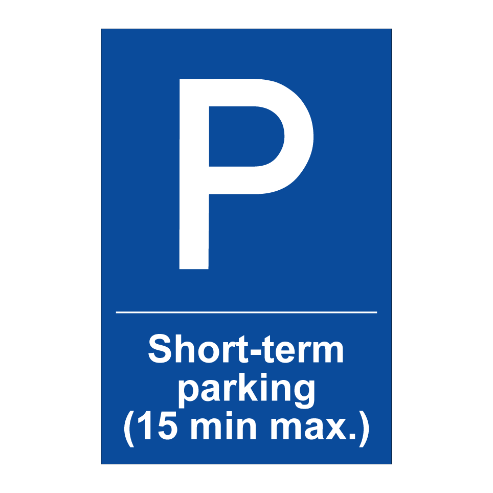 Short-term parking (15 min max.)