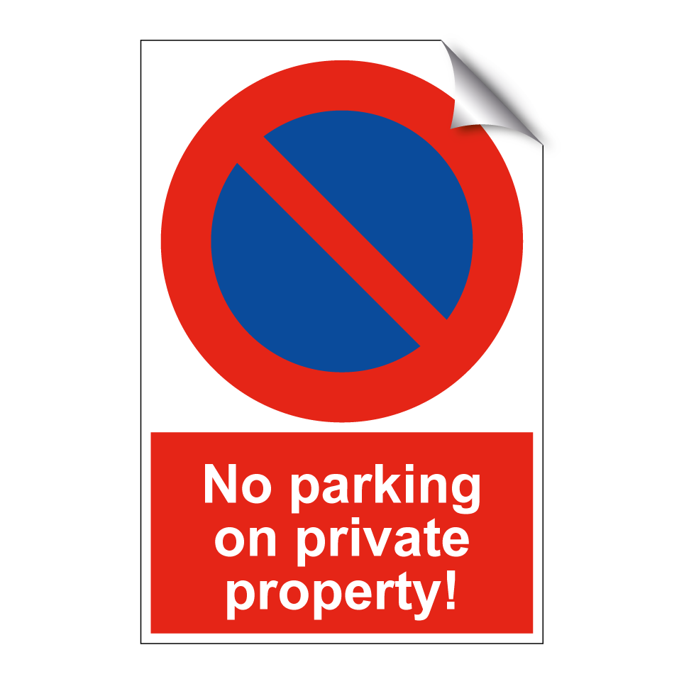 No parking on private property!