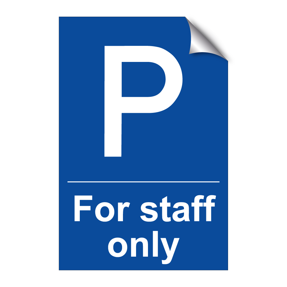 For staff only