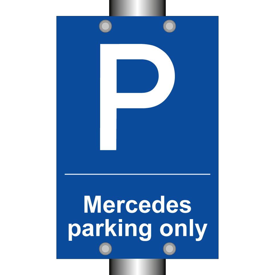 Mercedes parking only