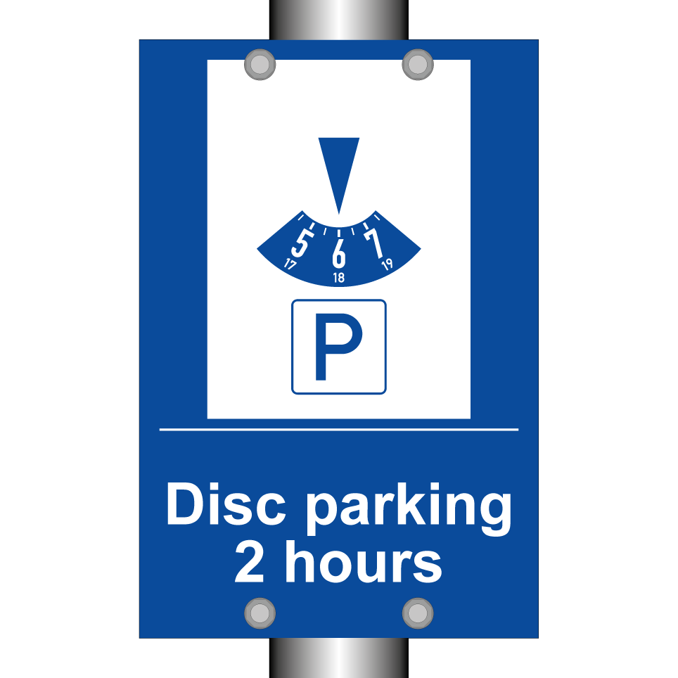 Disc parking 2 hours