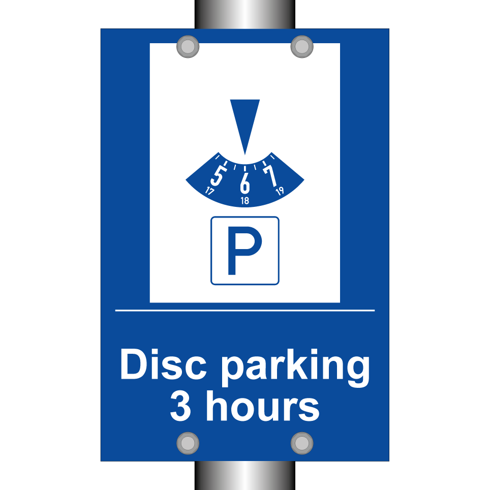 Disc parking 3 hours