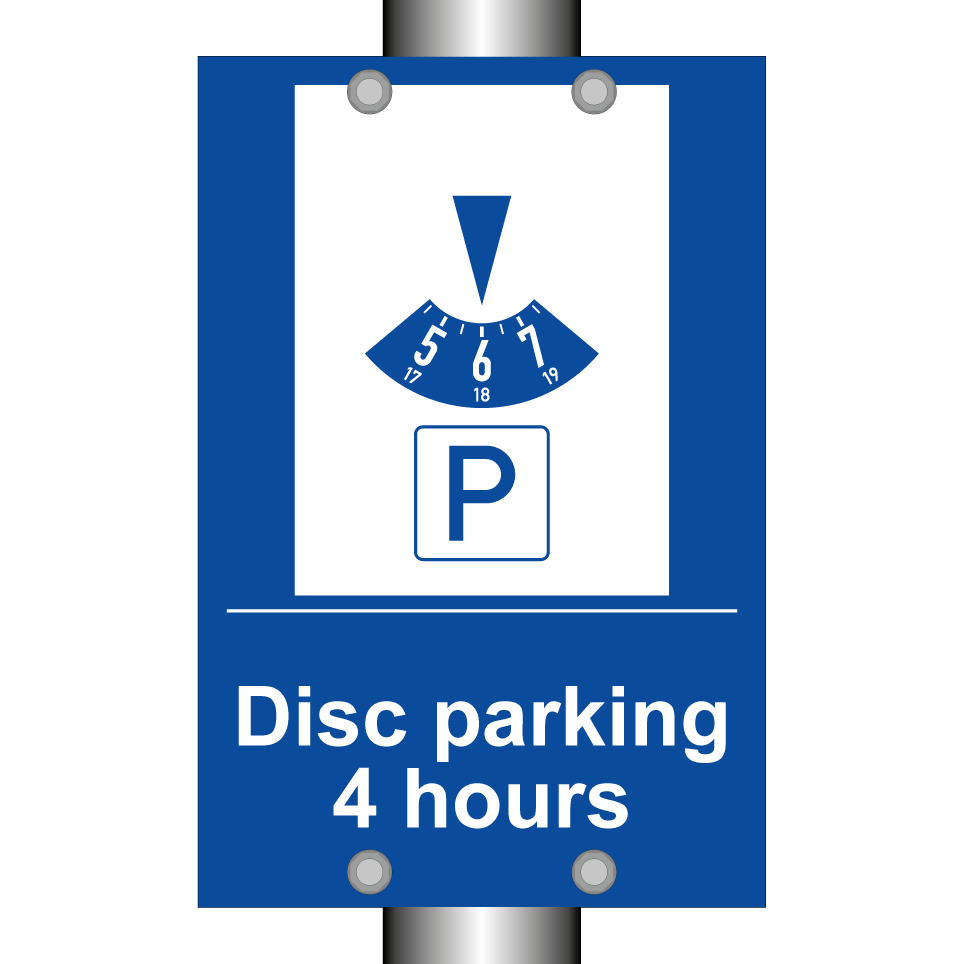 Disc parking 4 hours