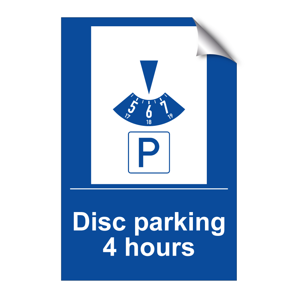 Disc parking 4 hours