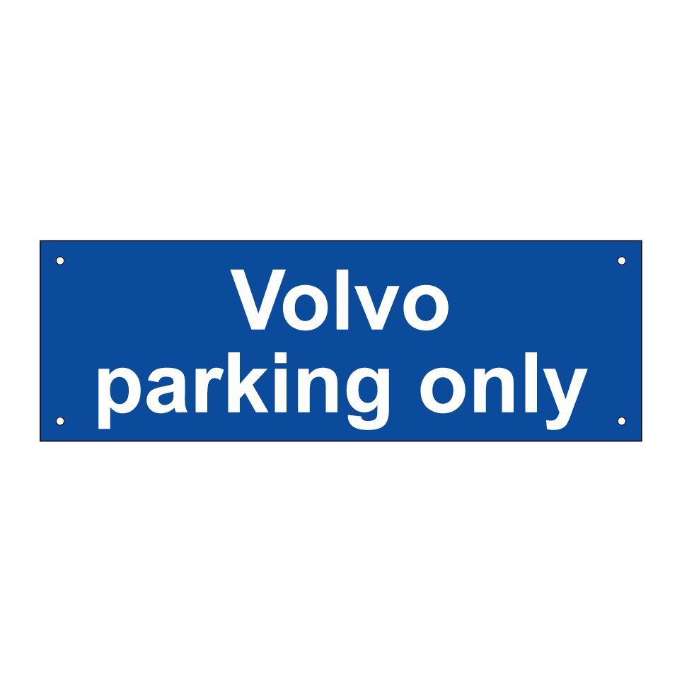 Volvo parking only