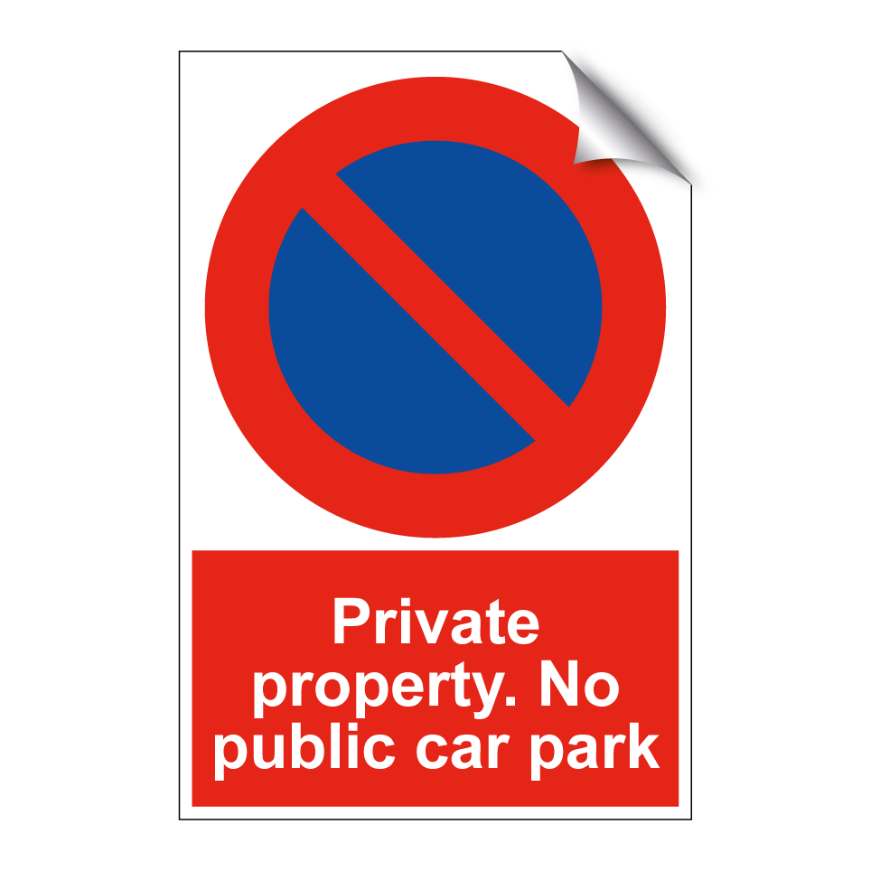 Private property. No public car park
