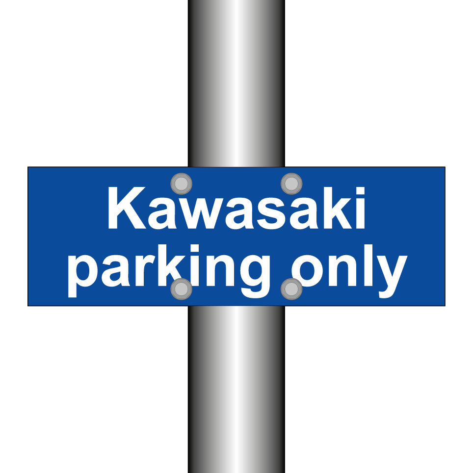 Kawasaki parking only