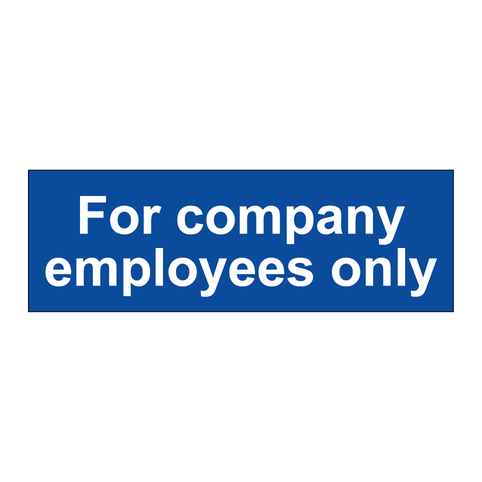 For company employees only