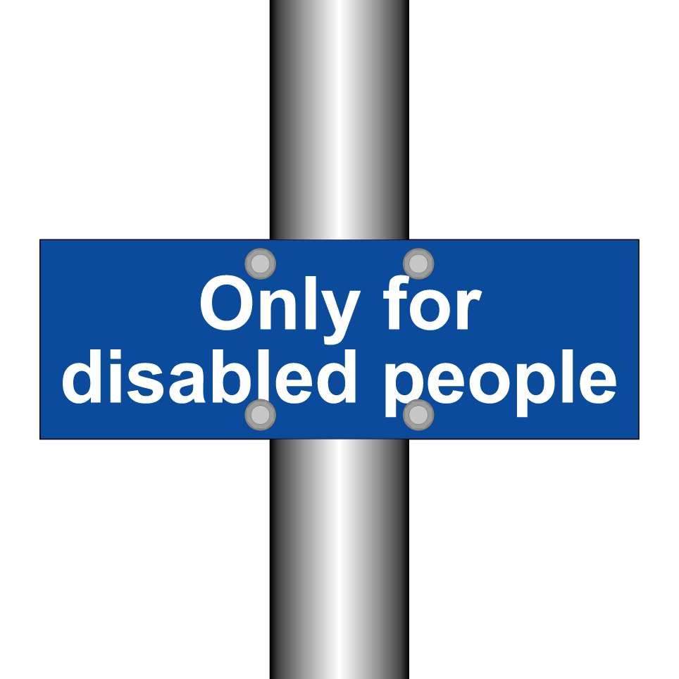 Only for disabled people
