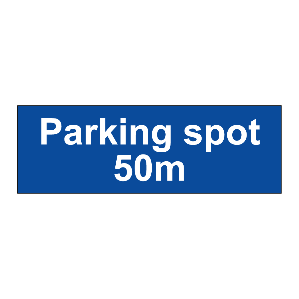 Parking spot 50m