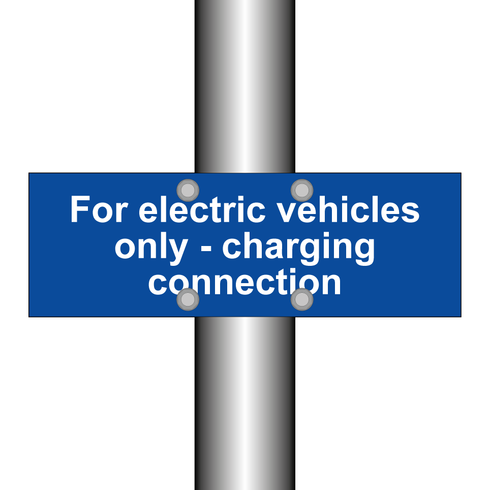 For electric vehicles only - charging connection
