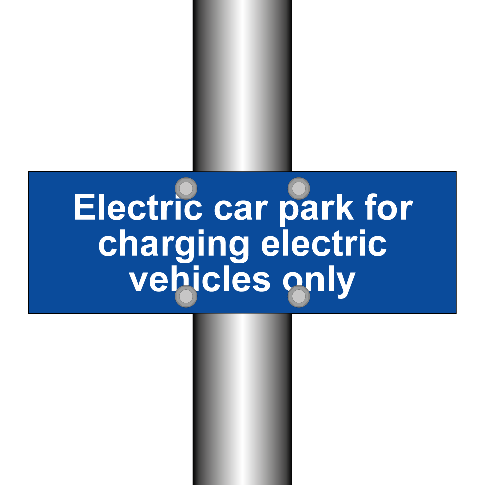 Electric car park for charging electric vehicles only