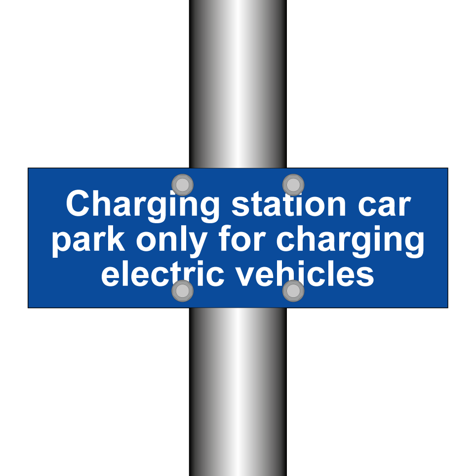 Charging station car park only for charging electric vehicles