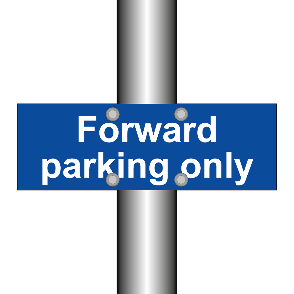Forward parking only