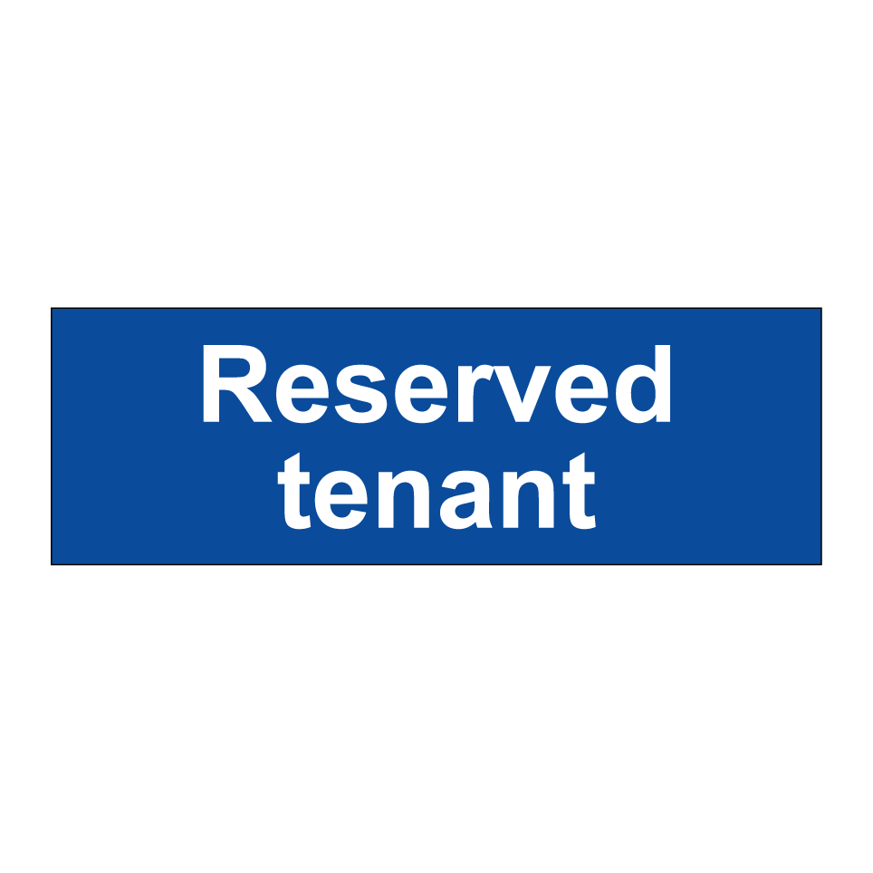 Reserved tenant