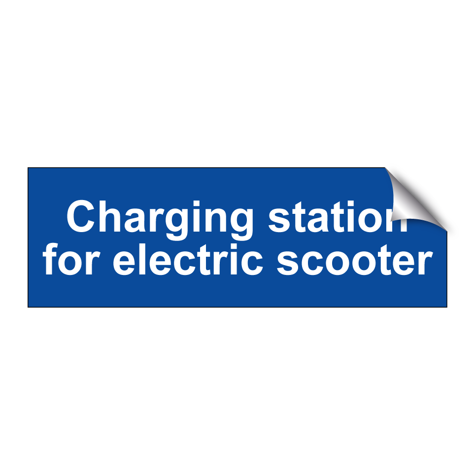 Charging station for electric scooter