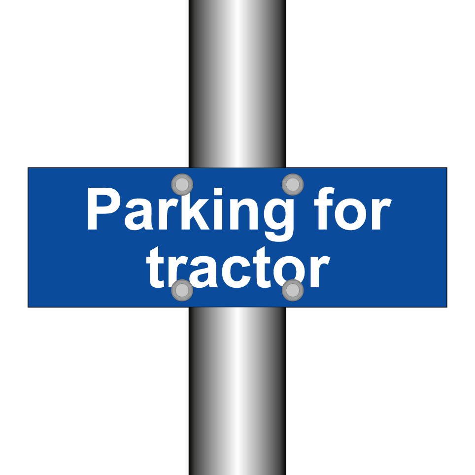 Parking for tractor