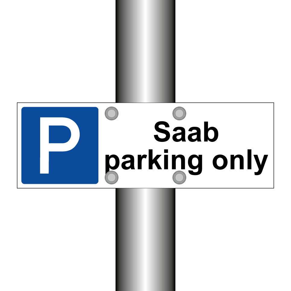 Saab parking only