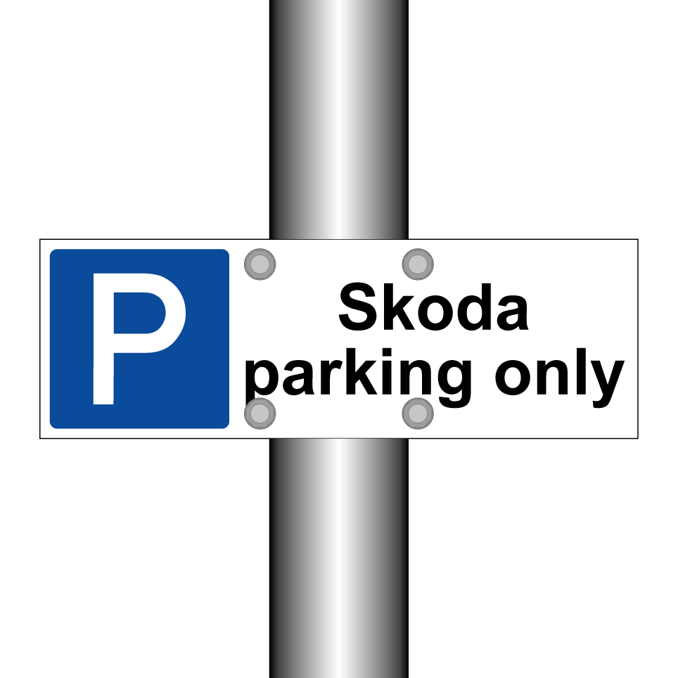 Skoda parking only