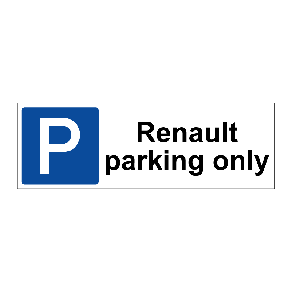 Renault parking only