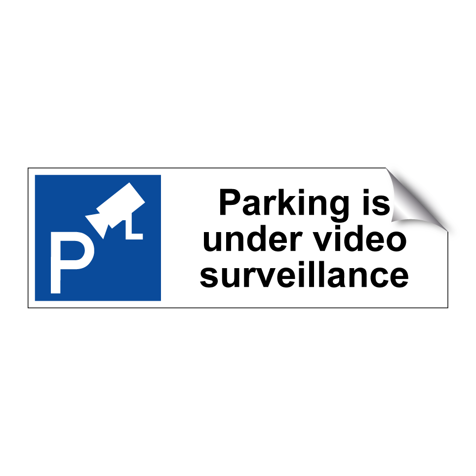 Parking is under video surveillance