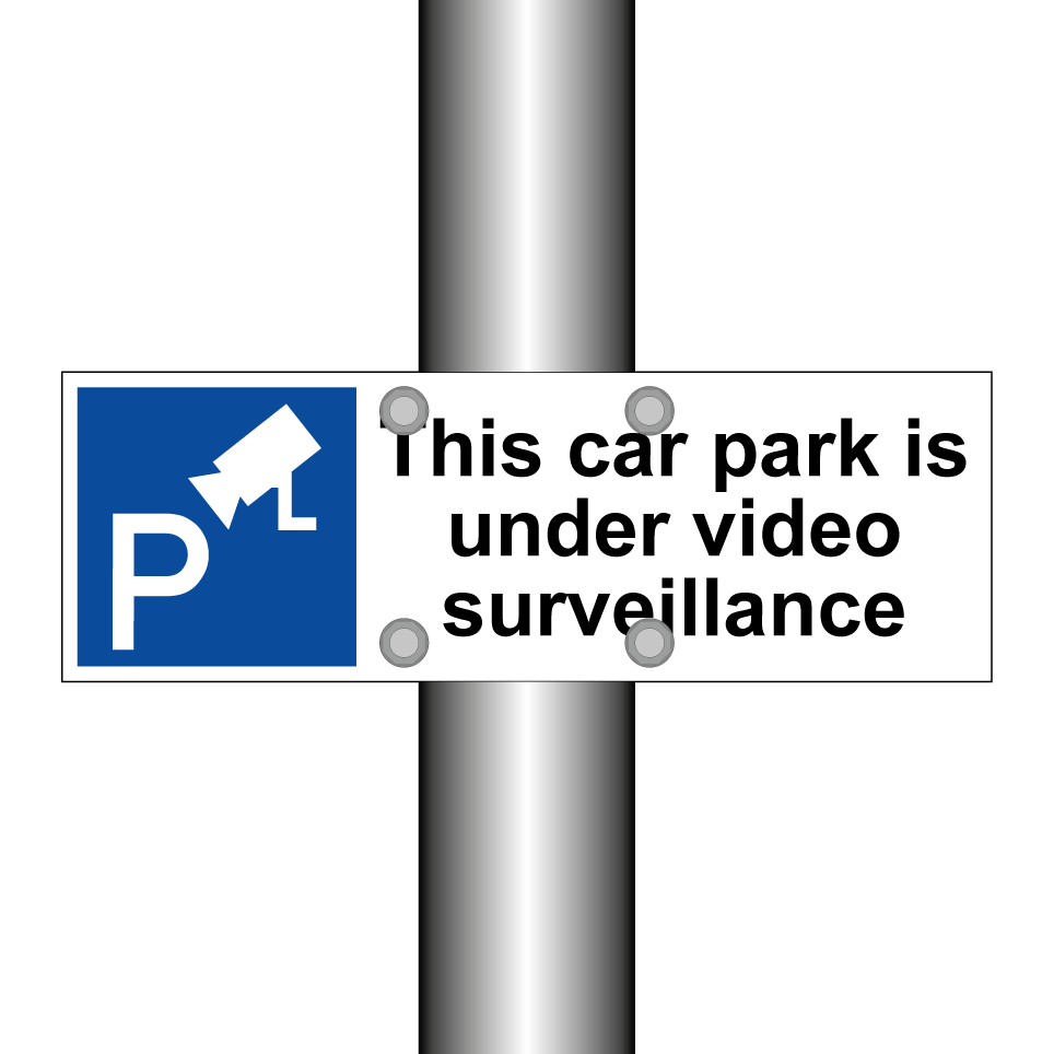 This car park is under video surveillance