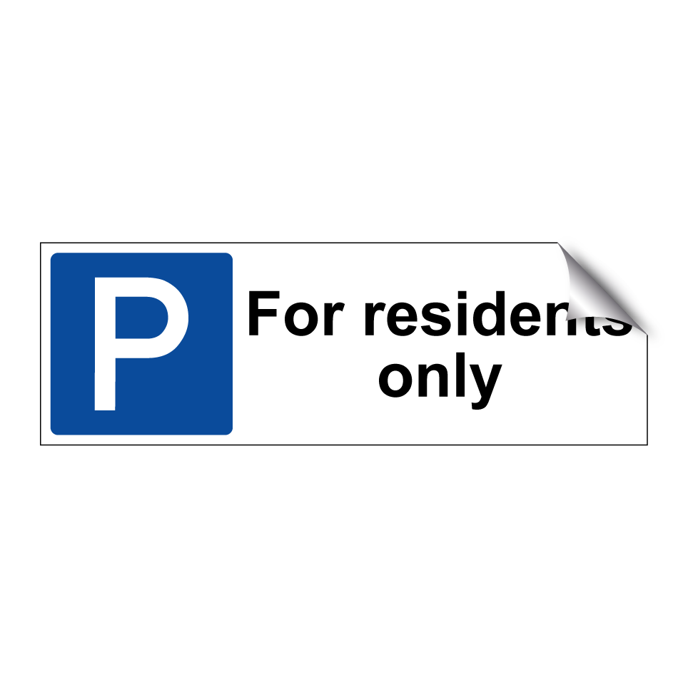 For residents only
