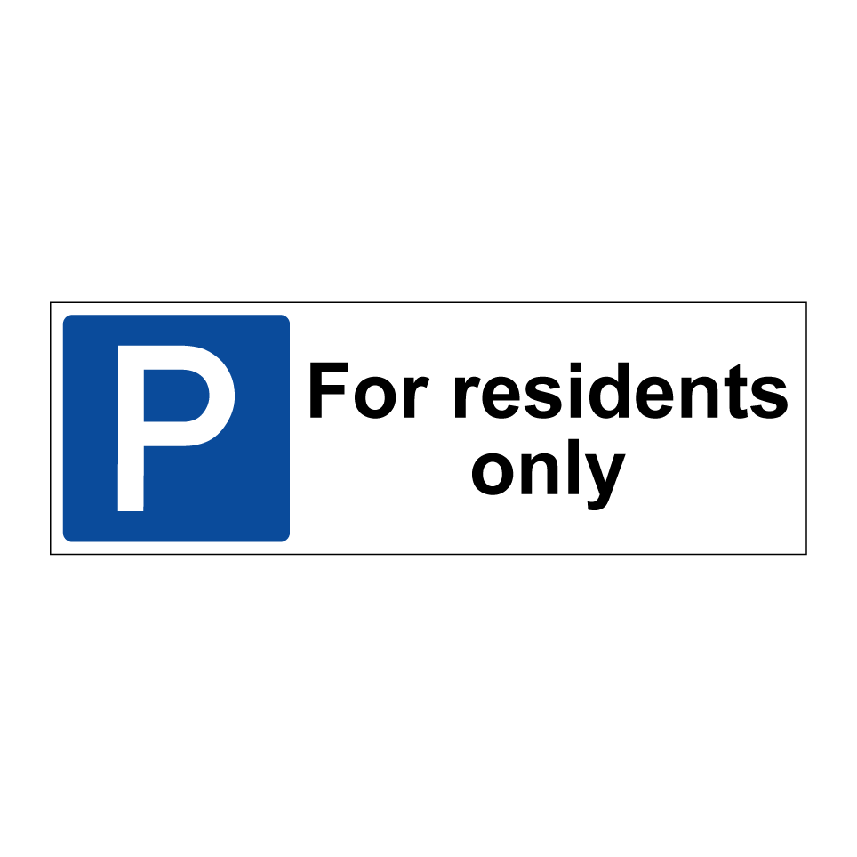 For residents only