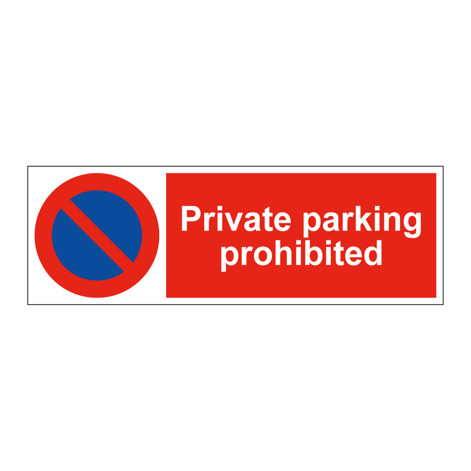 Private parking prohibited