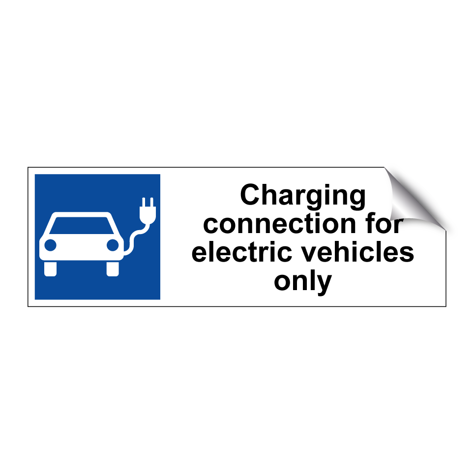 Charging connection for electric vehicles only