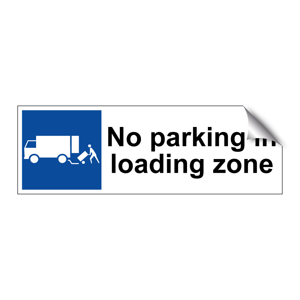 No parking in loading zone