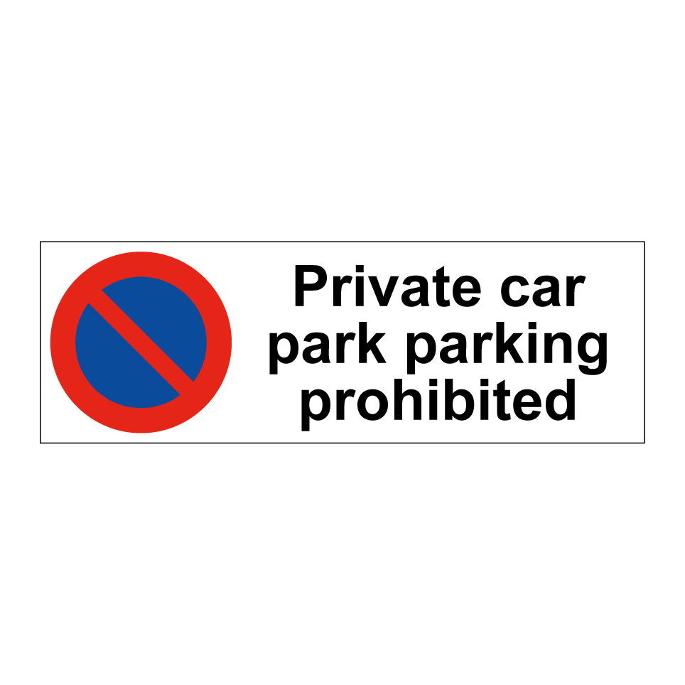 Private car park parking prohibited