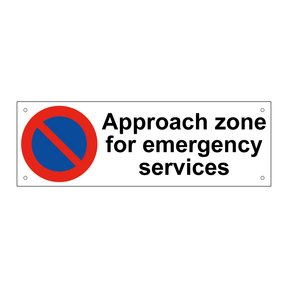 Approach zone for emergency services
