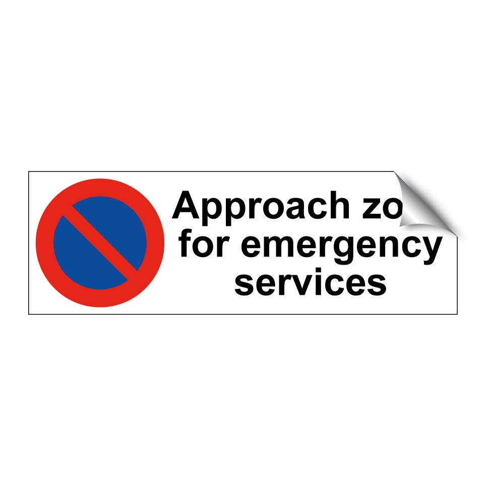 Approach zone for emergency services
