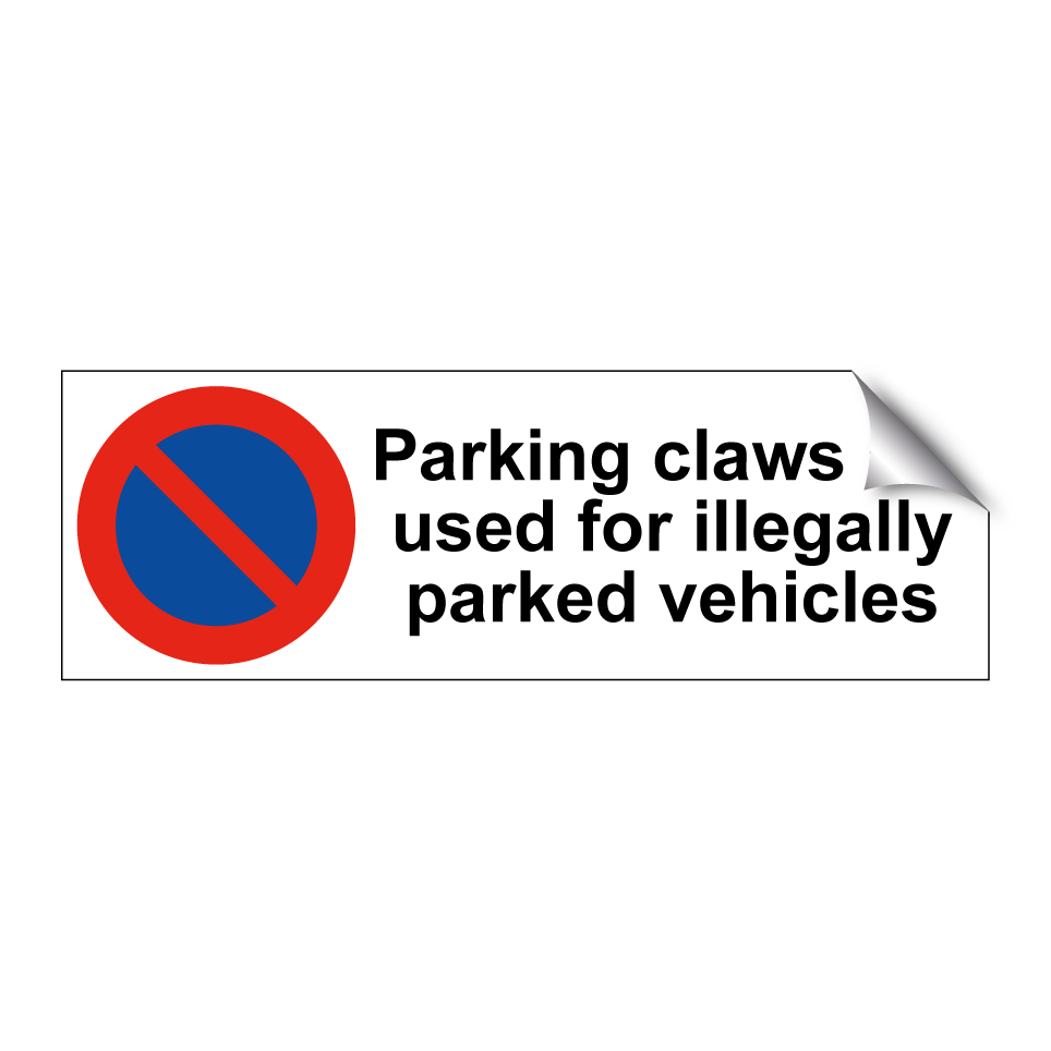 Parking claws are used for illegally parked vehicles