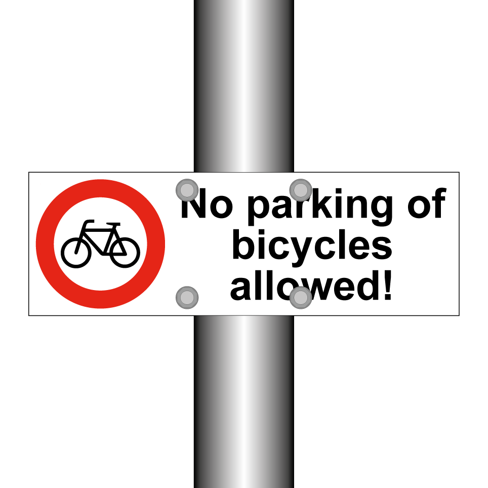 No parking of bicycles allowed!