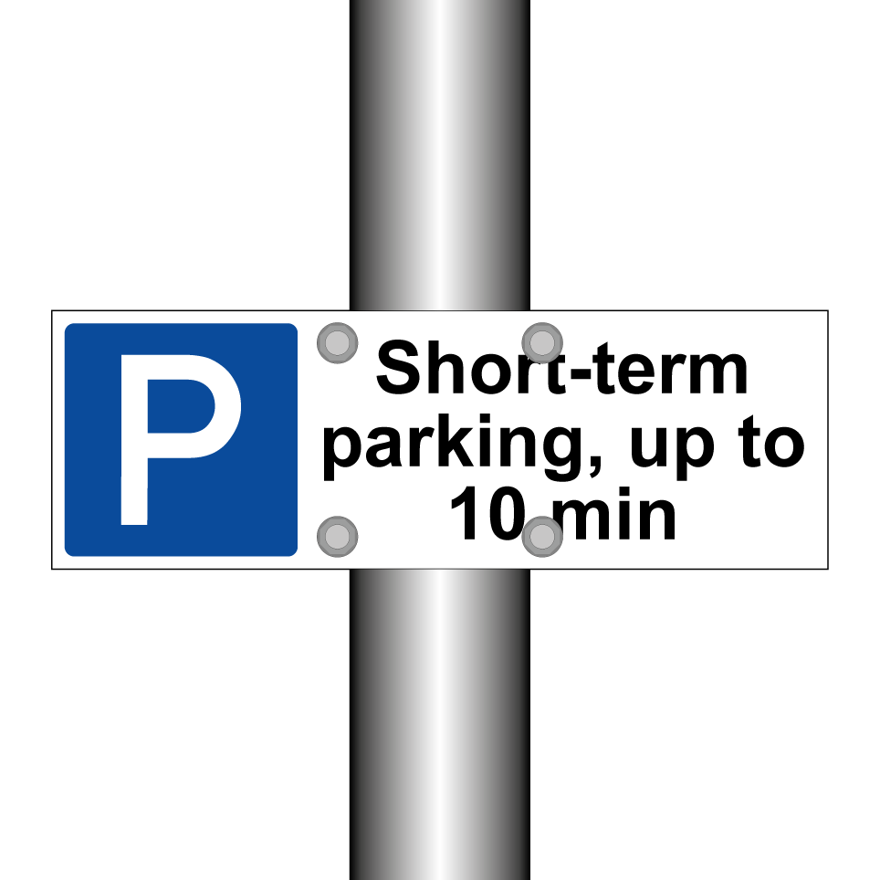 Short-term parking, up to 10 min