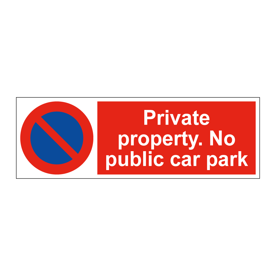 Private property. No public car park