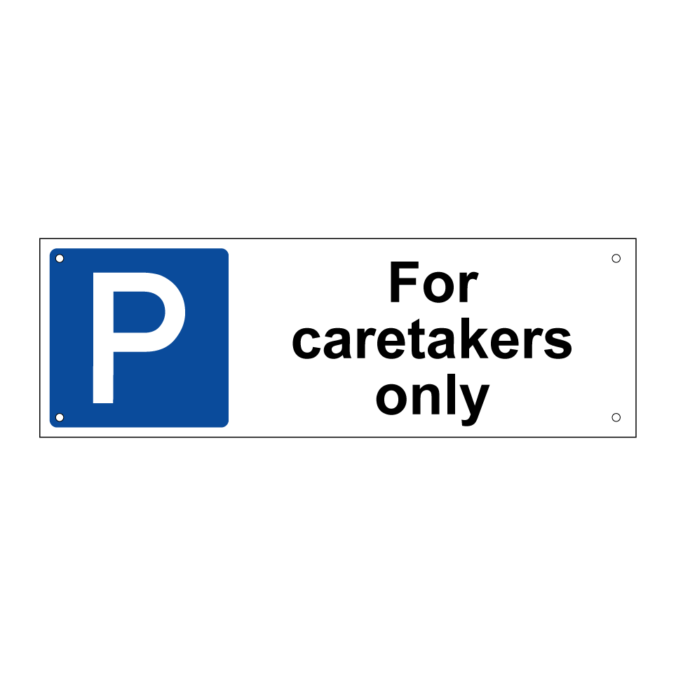 For caretakers only