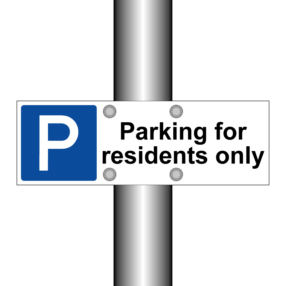 Parking for residents only
