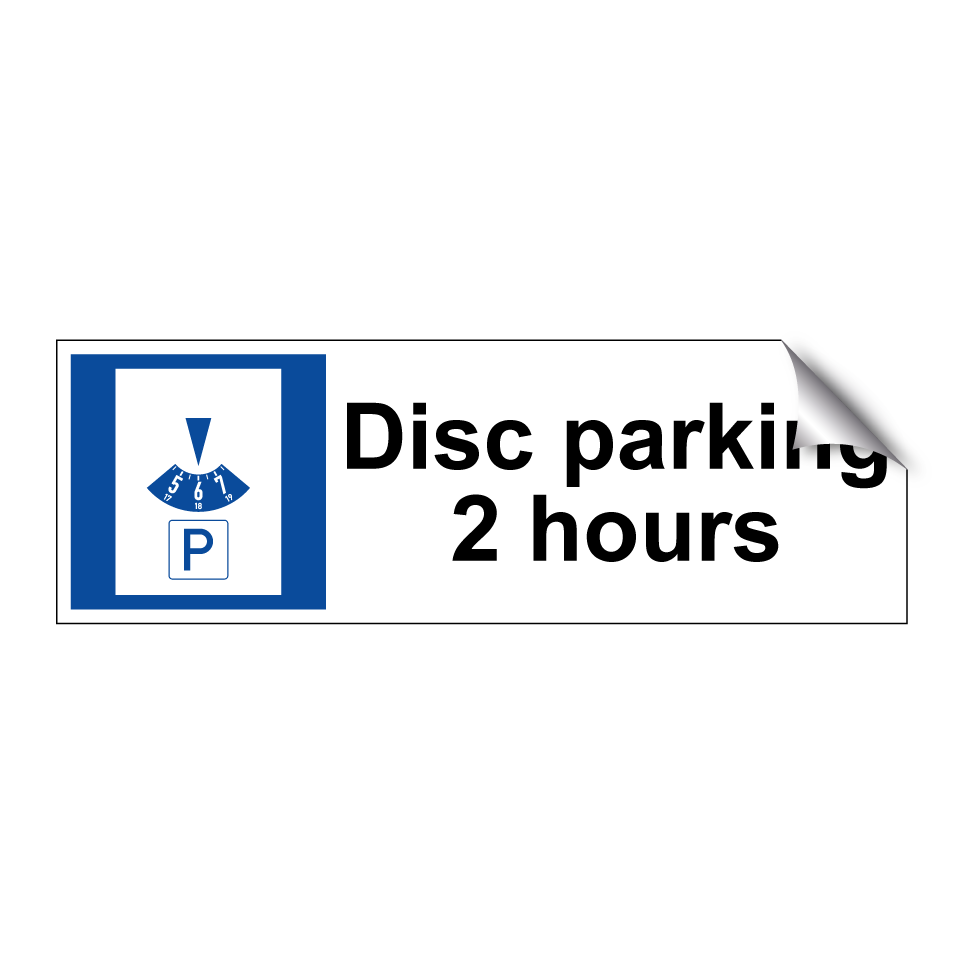 Disc parking 2 hours